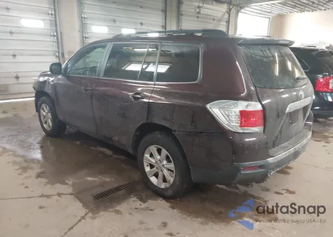 2012 Toyota Highlander Se V6 z USA, uszkodzony, nr VIN 5TDBK3EH5CS173775